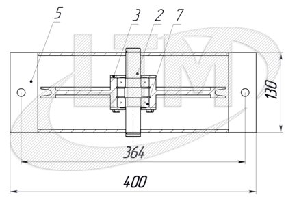 XLine· БК-1-300 Блок канатный диаметром 300 мм 1 ручьевой