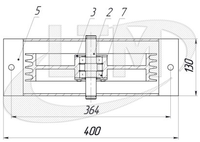 XLine· БК-4-300 Блок канатный диаметром 300 мм 4 ручьевой