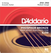 D'Addario EJ39 Набор 12 струн для акустической гитары