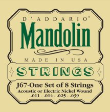 D'Addario J67 Набор 8 струн для мандолины