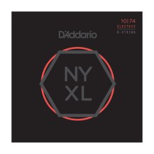 D'Addario NYXL1074 Набор 8 струн для электрогитары, калибр 10-74
