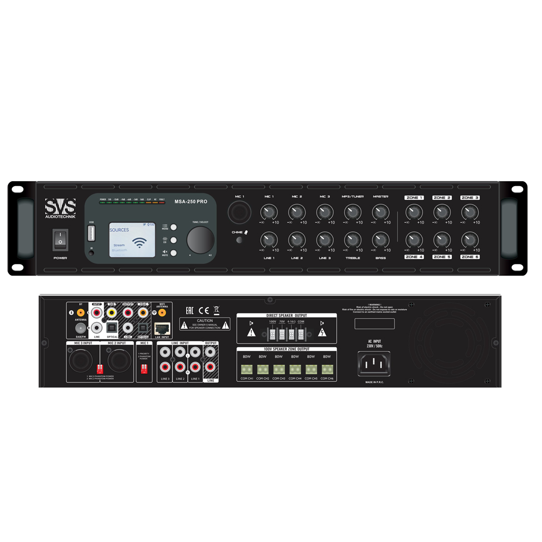 SVS Audiotechnik MSA-250 PRO Микшер-усилитель